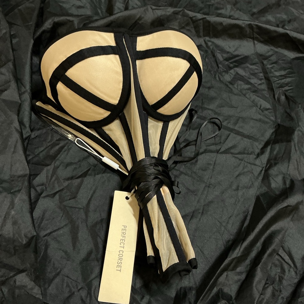 Black and Tan Women's Corset